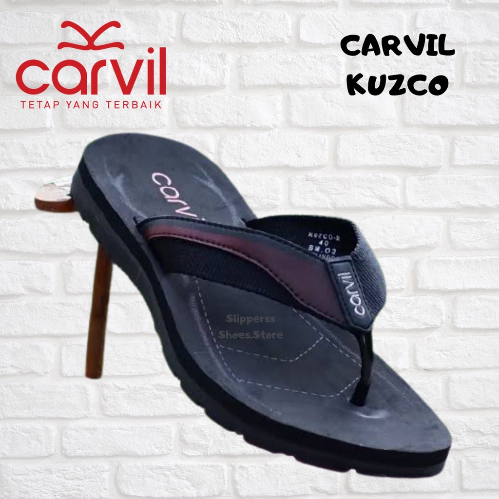 CARVIL KUZCO/sandal carvil jepit/sandal termurah/sandal original/sandal hiking/sandal kasual/sandal pria /size 38-43