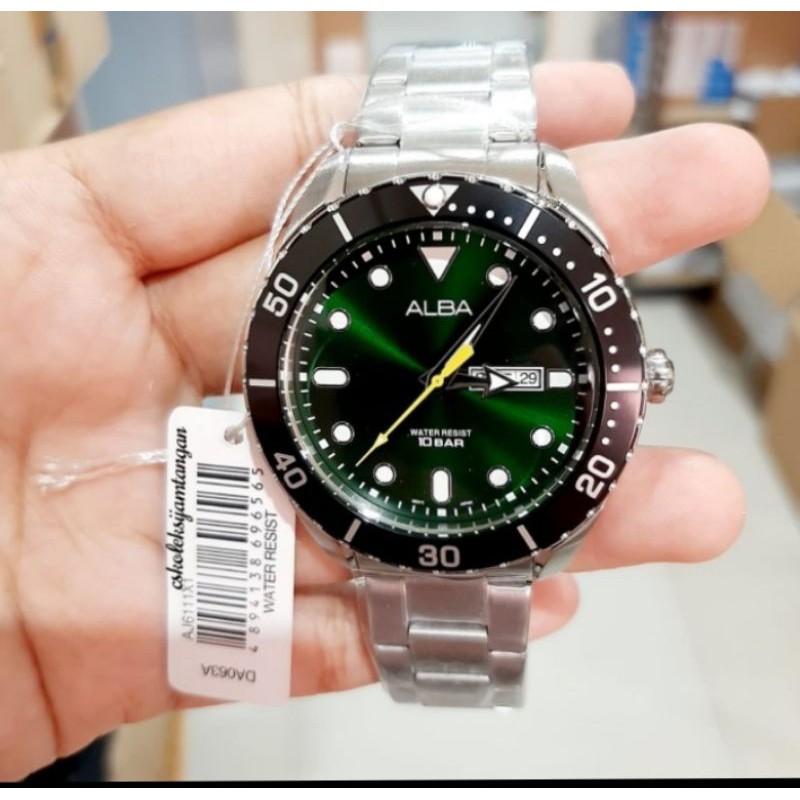 Alba Aj6111#AJ6111#AJ6111X1#jam tangan pria Alba aj6111#Man watch Alba Aj6111# Alba AJ6111X1