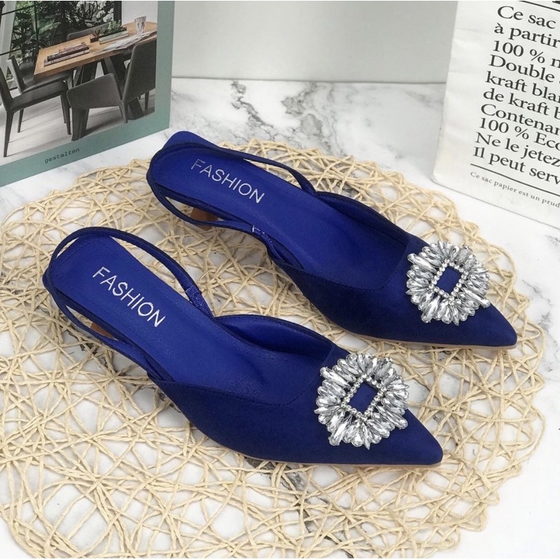 Heels L011 sepatu sendal wanita import realpict