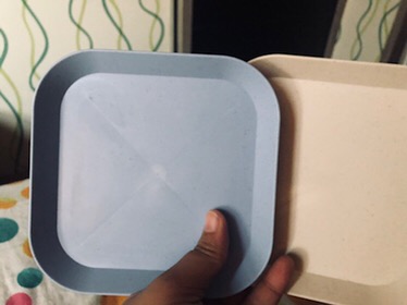 Bmw Kitchen Ware - Piring Jerami Kotak Piring Buah Sayur Makanan Wheat Straw Square Plate Warna