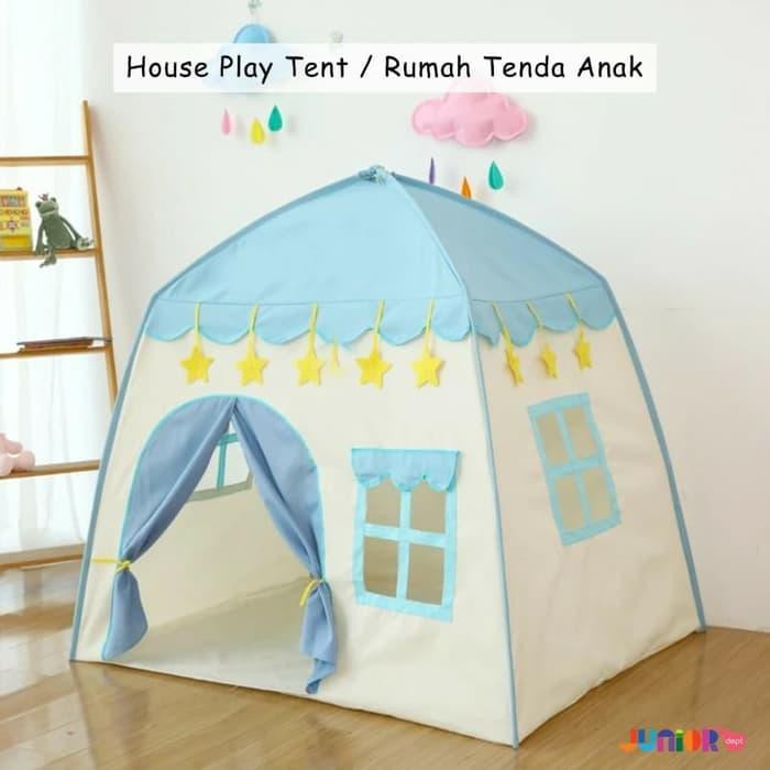 Tenda Anak Model House Rumah Jendela AN8112 Tenda Bermain Princess Castle Outdoor BIRU dan PINK tenda rumah anak