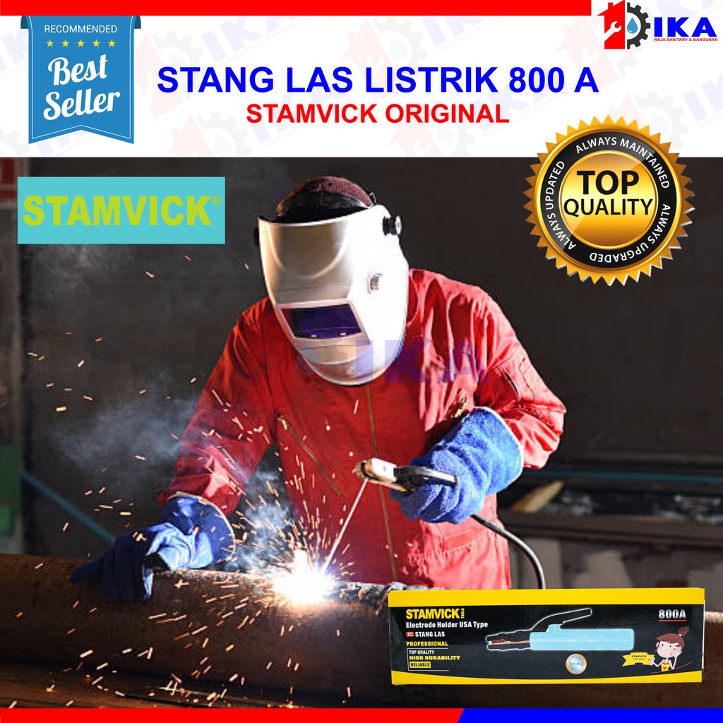 Stang Tang Las 800 A STAMVICK ORIGINAL / kualitas Tebal / Pengaman tgn