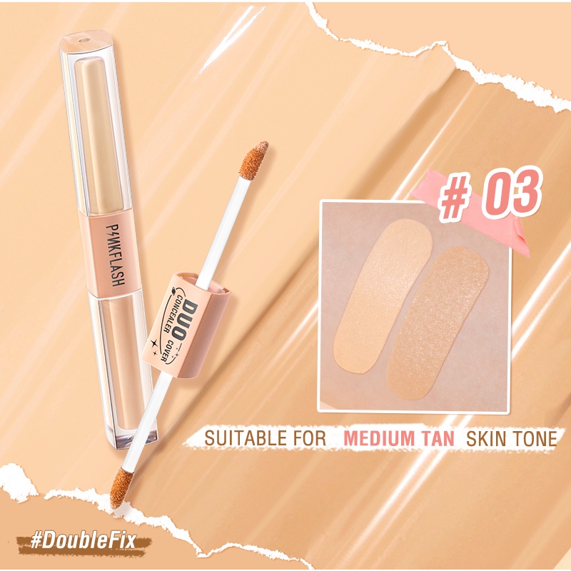 (READY &amp; ORI) Pinkflash Pink Flash Duo Cover Concealer Coverage PF-F18