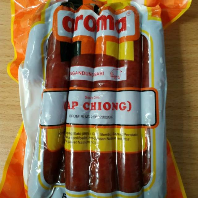 

Lapchiong "Aroma" Sosis Babi 250gr Non halal
