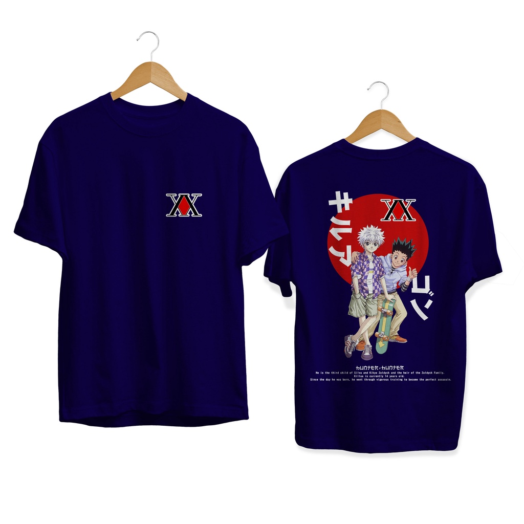 NEW T-SHIRT KILLUA GON HUNTER ZOLDYCK ANIME MANGA JAPANES CULTURE