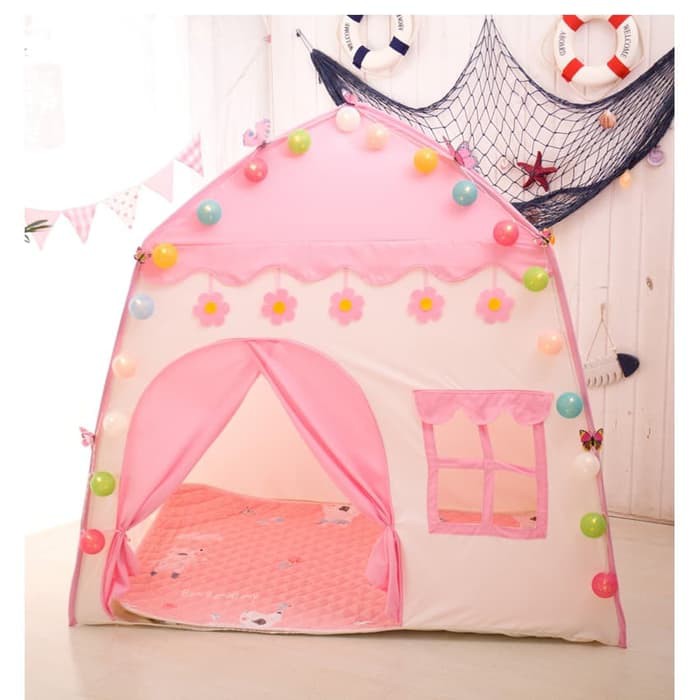 [PROMO COD] TENDA ANAK MODEL RUMAH TENDA BERMAIN PRINCESS CASTLE OUTDOOR AN8112-4