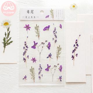  Stiker  Kertas Motif Bunga  Mawar Cherry Lavender Untuk 