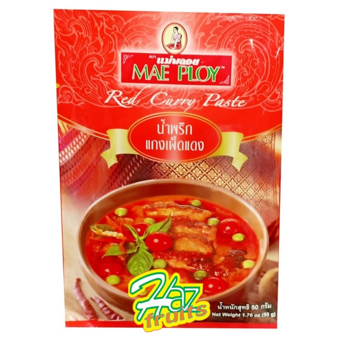 

Mae Ploy Red Curry Paste / Bumbu Pasta Kari Merah - 1.76oz / 50 Gram