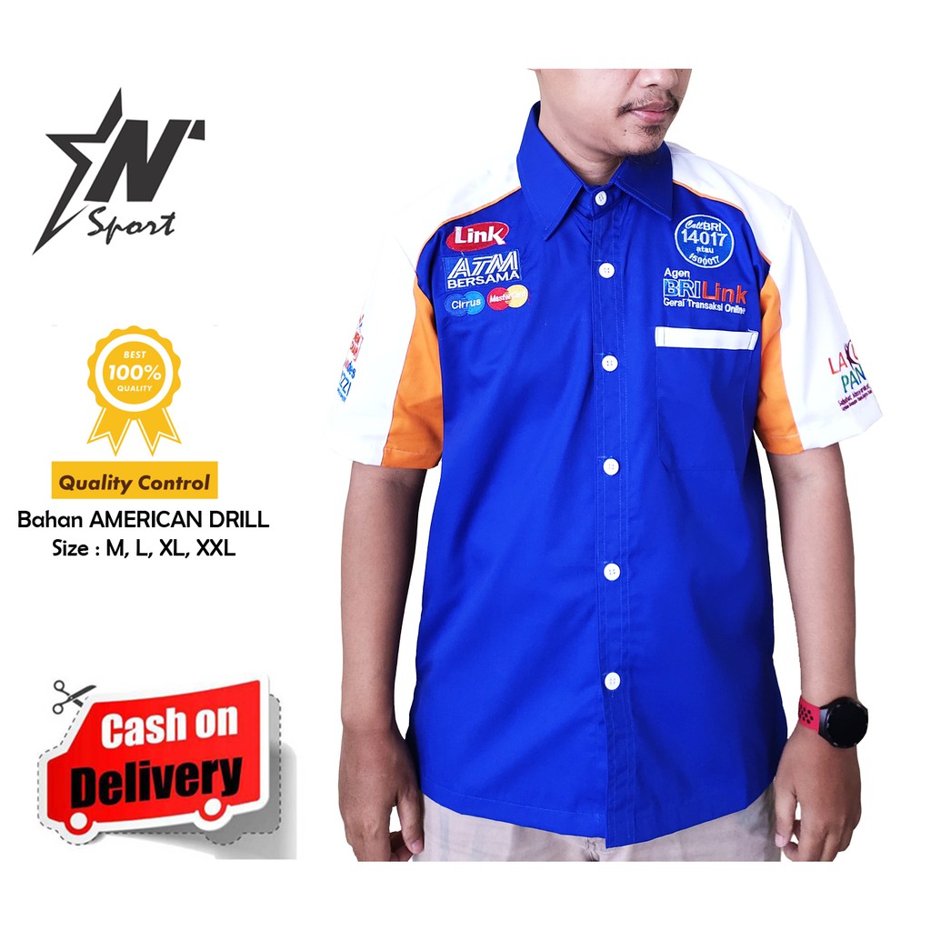 BAJU BRILink / KEMEJA BRILink / SERAGAM KERJA