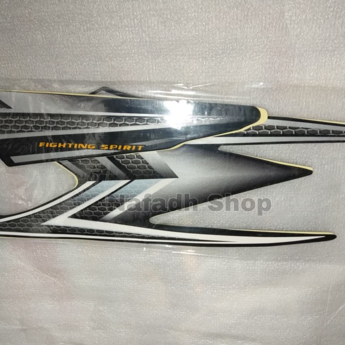 Ready HG00I1 Stiker Striping Lis Body Yamaha RX-King 2004 Hitam Silver