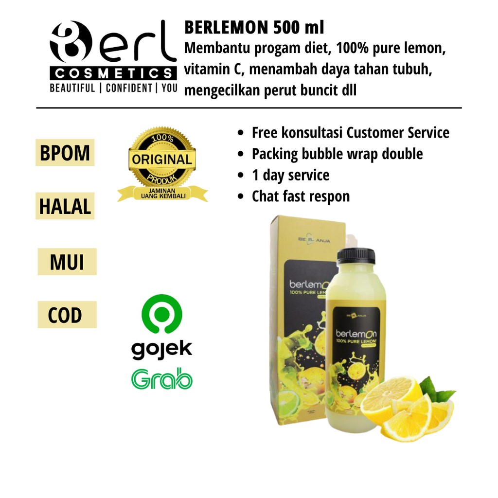 

COD BERLEMON 500 ML MINUMAN DIET DAN KESEHATAN B ERL LEMON SARI LEMON MINUMAN DIET ALAMI