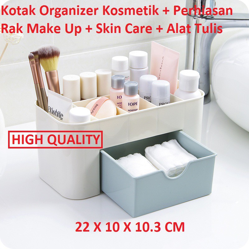 (HIGH QUALITY) KOTAK KOSMETIK + PERHIASAN + MAKE UP + SKIN CARE + ALAT TULIS KANTOR + ORGANIZER