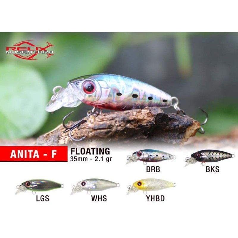 Lure RELIX NUSANTARA ANITA - F (3.5cm / 2.1gram) FLOATING