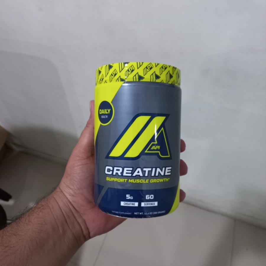 API Creatine Monohydrate Powder 300 Gram 60 Servings Original