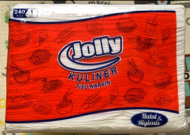 tissue jolly napkin 240sheets 1duz isi 24bungkus-1