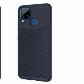 case silikon softcase casing cover carbon realme oppo C15