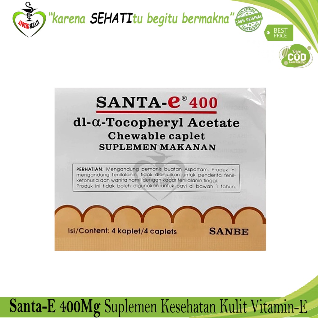 Santa E Suplemen Kesehatan Kulit Mengandung Vitamin E