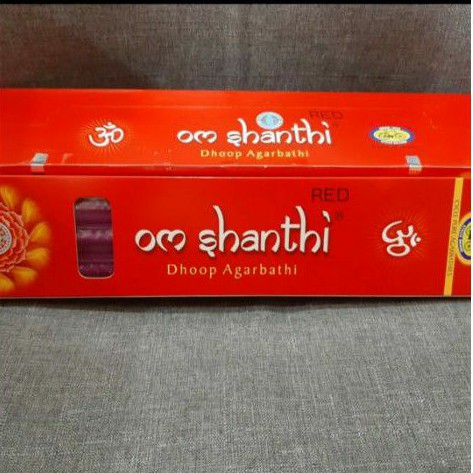 Om Shanti Long Red 16&quot; (3 jam)