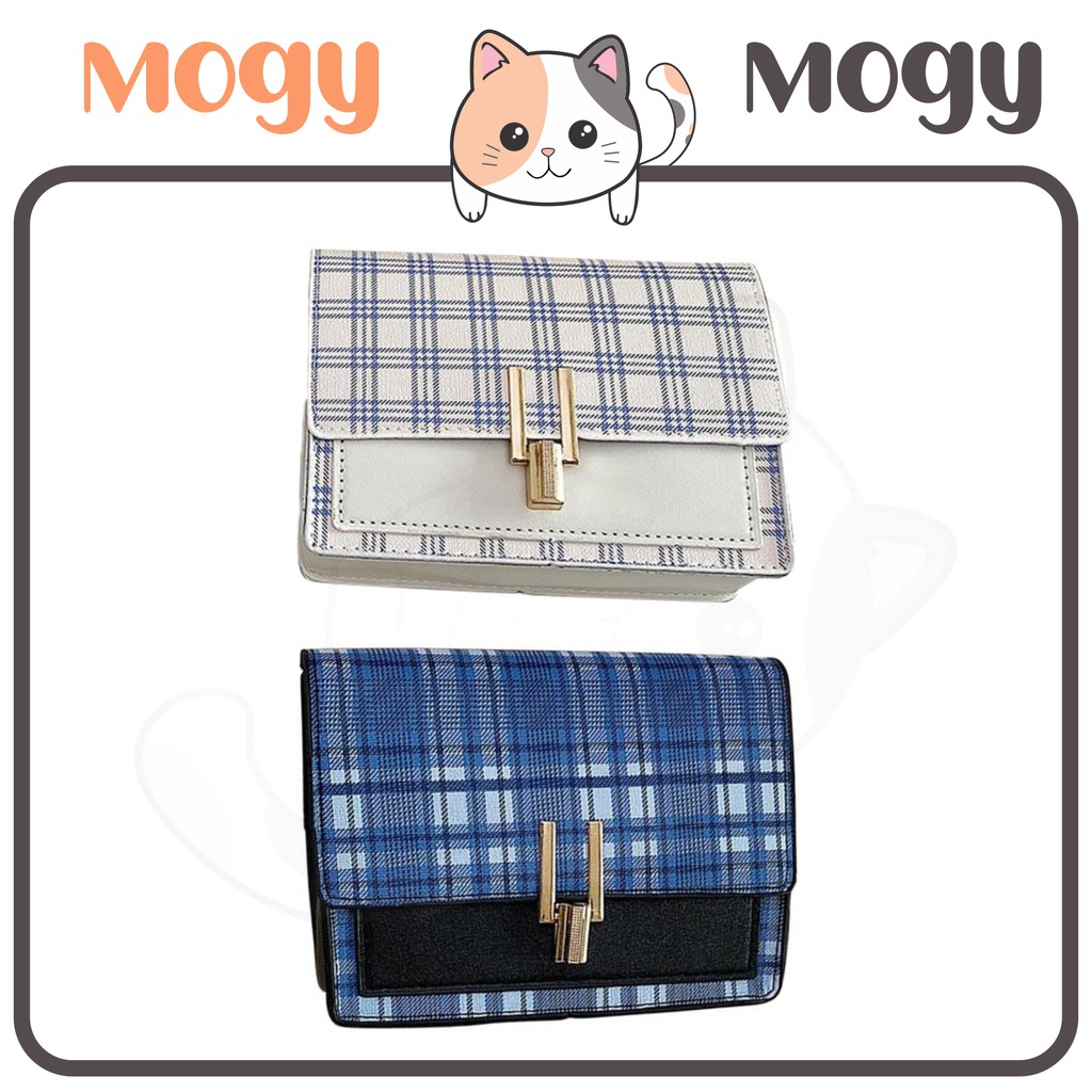 MOGYMOGY MG1408 Tas Selempang Mini Kotak Slingbag Fashion Wanita Rantai Gold