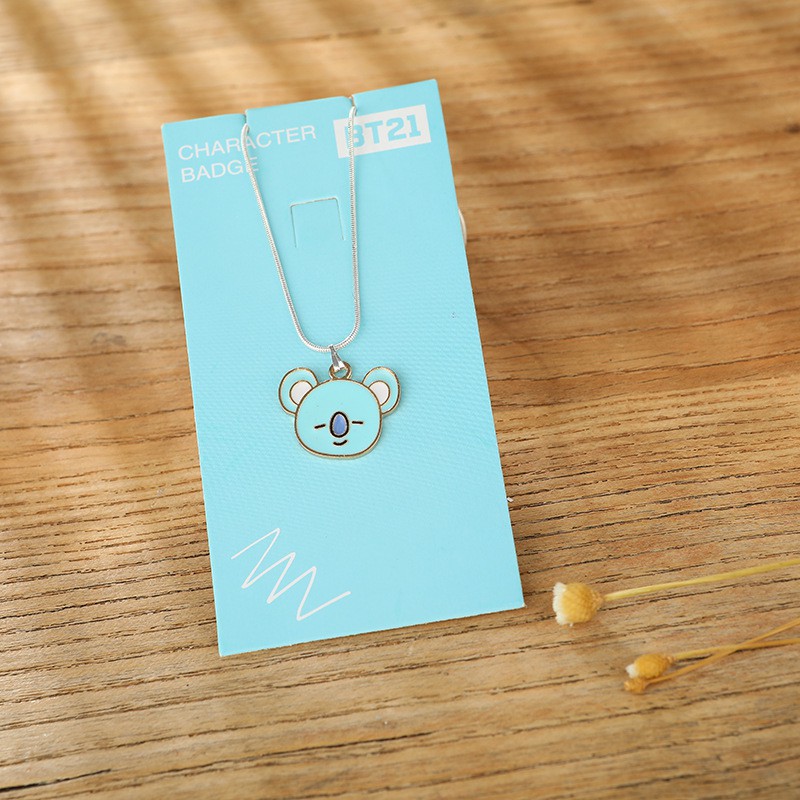 Kalung Rantai Liontin BT21 BTS KPOP