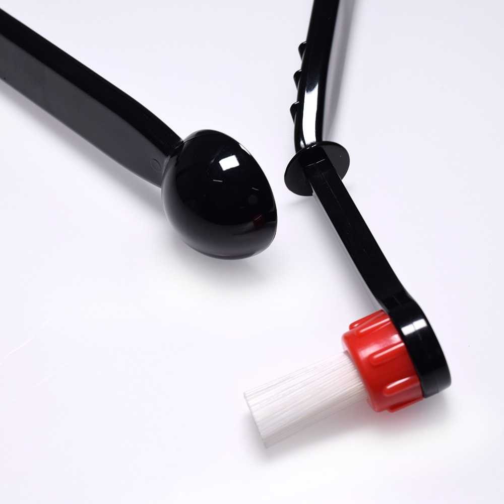 Best Seller ! Dalinwell 2in1 Sikat Sendok Pembersih Mesin Kopi Espresso Nylon Brush