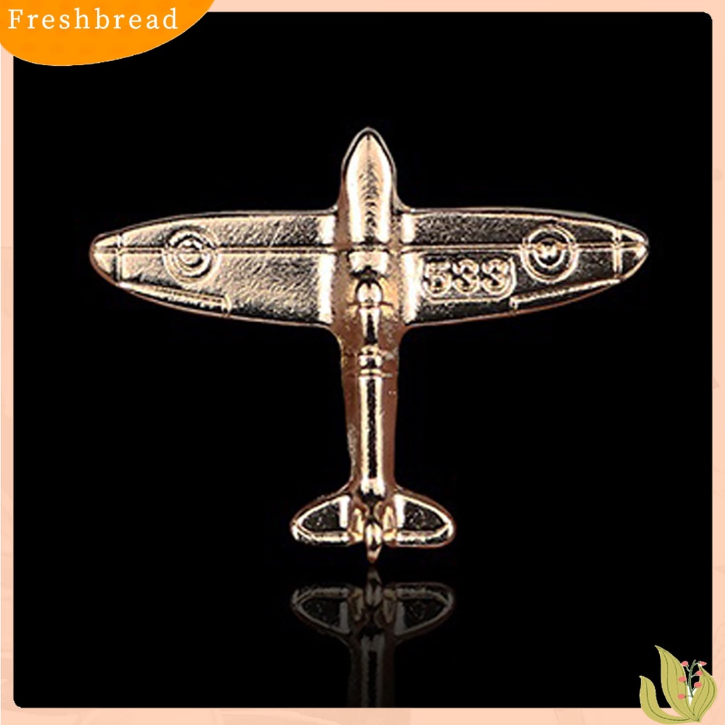 [ TERLARIS]Collar Clip Luxury Plane Shape Alloy Pilot Miniature Aircraft Collar Clip for Wedding