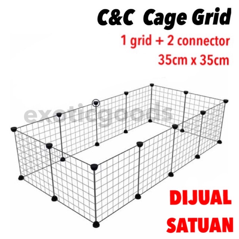 C&amp;C CAGE GRID KONEKTOR GRID CAGE KANDANG KELINCI KANDANG MARMUT KANDANG PAGAR HEWAN KANDANG TORTO