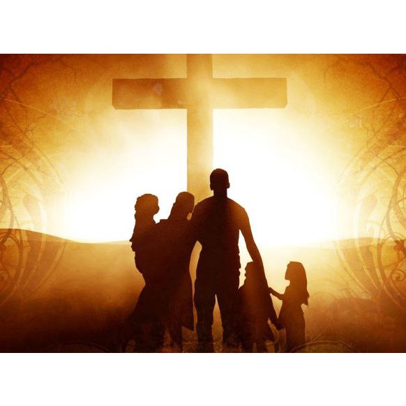 Hiasan dinding lukisan murah lukisan cetak dan bingkai gambar Keluarga agama Kristen