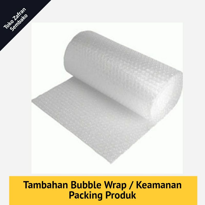 

Tambahan Bubble Wrap / Keamanan Packing Produk