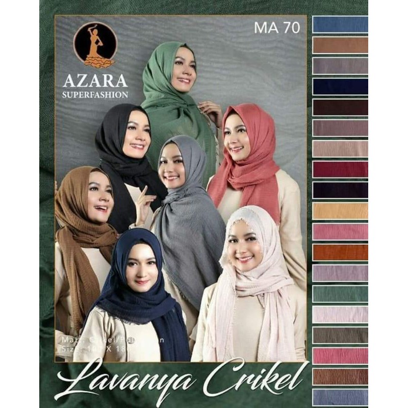 Pasmina crinkle premium by azara