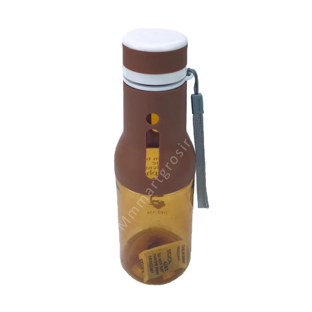 Tumblr botol minum / Botol minum / desain trendy / Bening Cokelat / 550ml