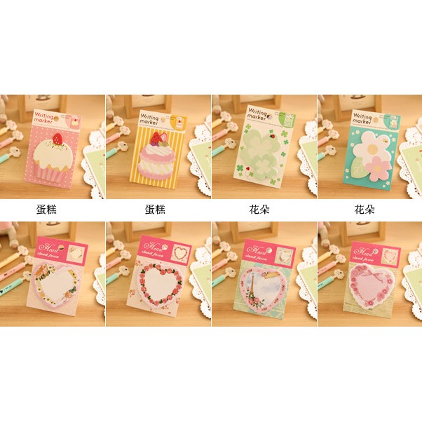 KSY016 - Post it Cupcake / Heart / Bunga lucu Notes Kecil-3