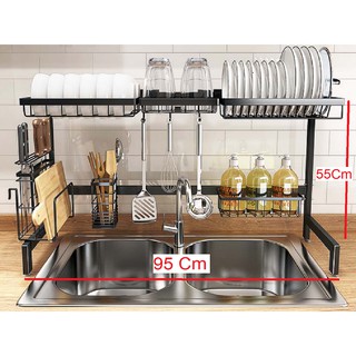  Rak Piring di Atas Wastafel  Stainless 65cm 85cm 105Cm 