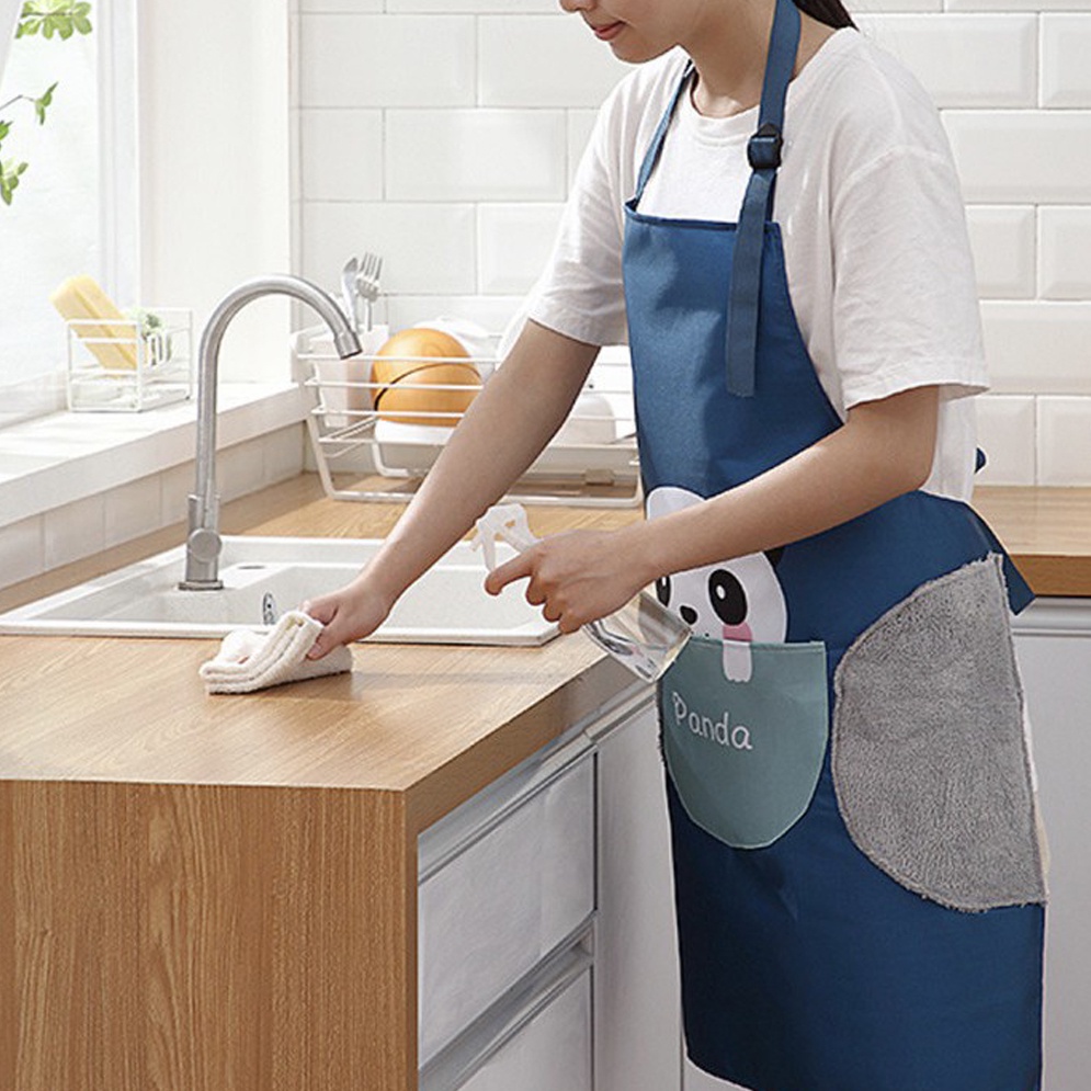 Celemek Masak Apron Dapur Premium Anti Air Clemek Koki Barista Chef Waiters Waterproof