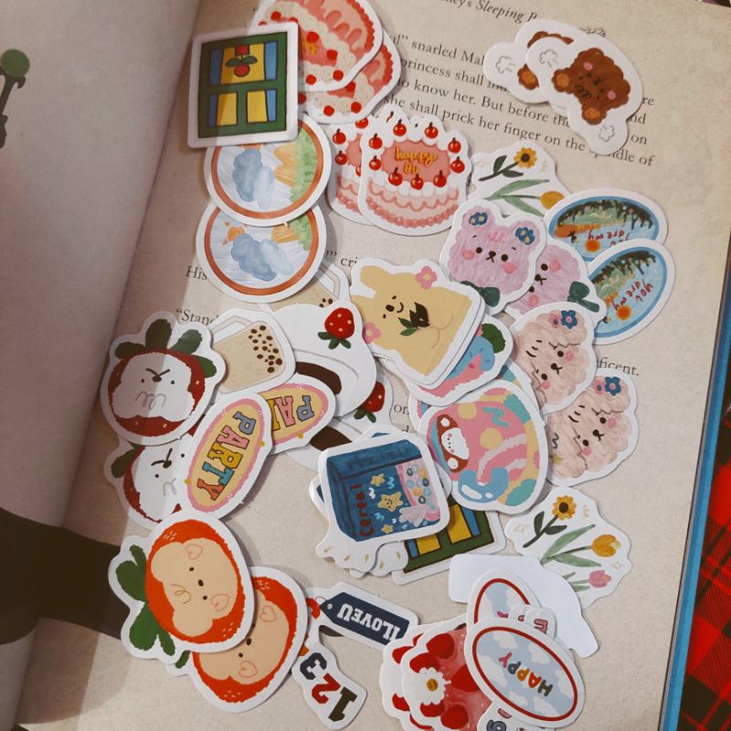 

45 pcs Cute Animal Sticker Lovely / Sticker Lucu untuk Journaling Scrapbooking Deco