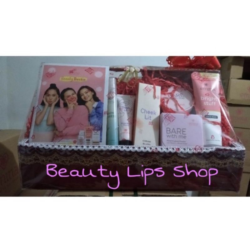 Paket Seserahan Emina Make Up Lengkap Free Keranjang dan Hiasan