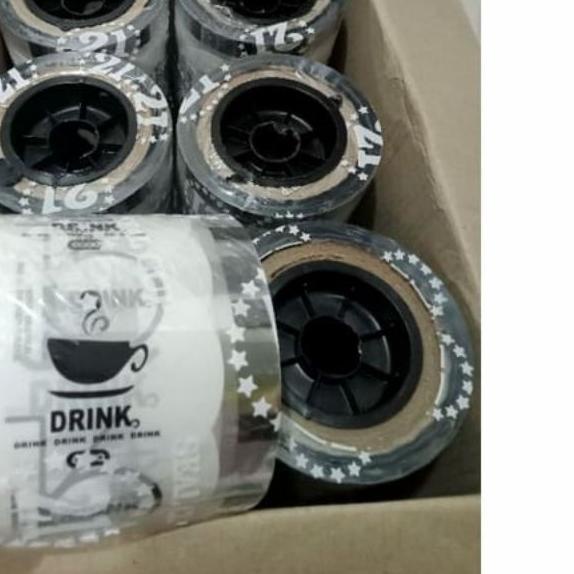 ❄ Plastik Lid Cup Sealer 1000 Cup Merk 21 Motif 4in1 Drink Polos Buah Putih Hitam Daun Summer Seal C