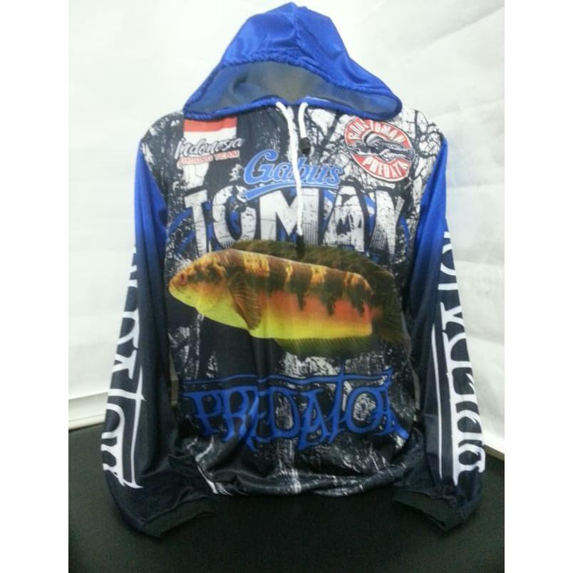 kaos jersey mancing -baju kaos mancing bertopi predator GABUS TOMANG 764 -gallspt