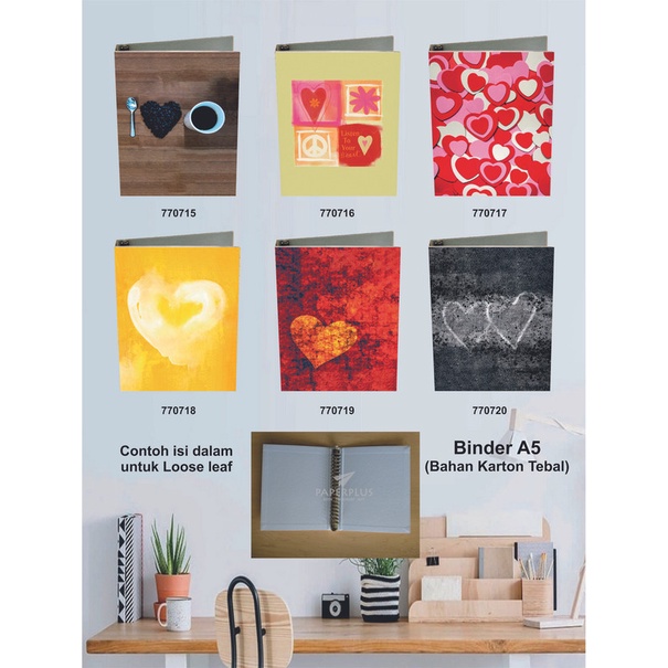 

Binder A5 / Binder Note A5 / Love / Set 2974