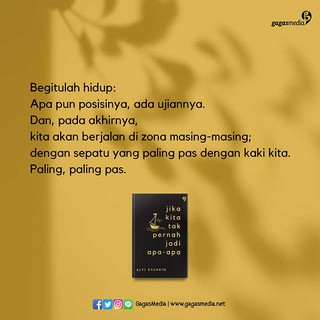  buku  bacaan novel motivasi Jika  Kita  Tak  Pernah  Jadi  Apa  