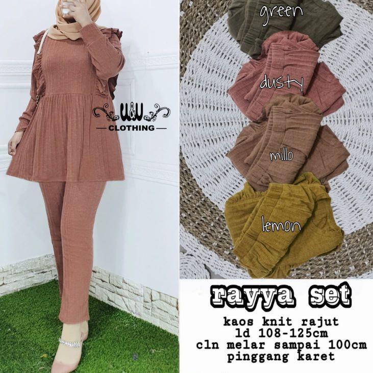 Langsung Beliii.. omego rayya set ori alfashion setelan wanita kekinian setelan jumbo ld 130 tunik l