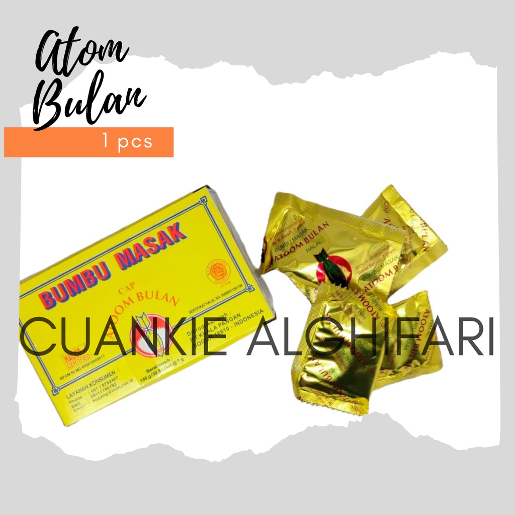 

Bumbu atom bulan ,murah 1pcs 1.500