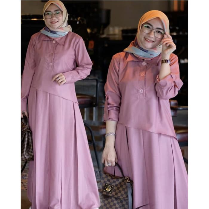 Baju Muslim Wanita Pesta Maxi Syari - Dres - Gamis NAURA Ori Terbaru
