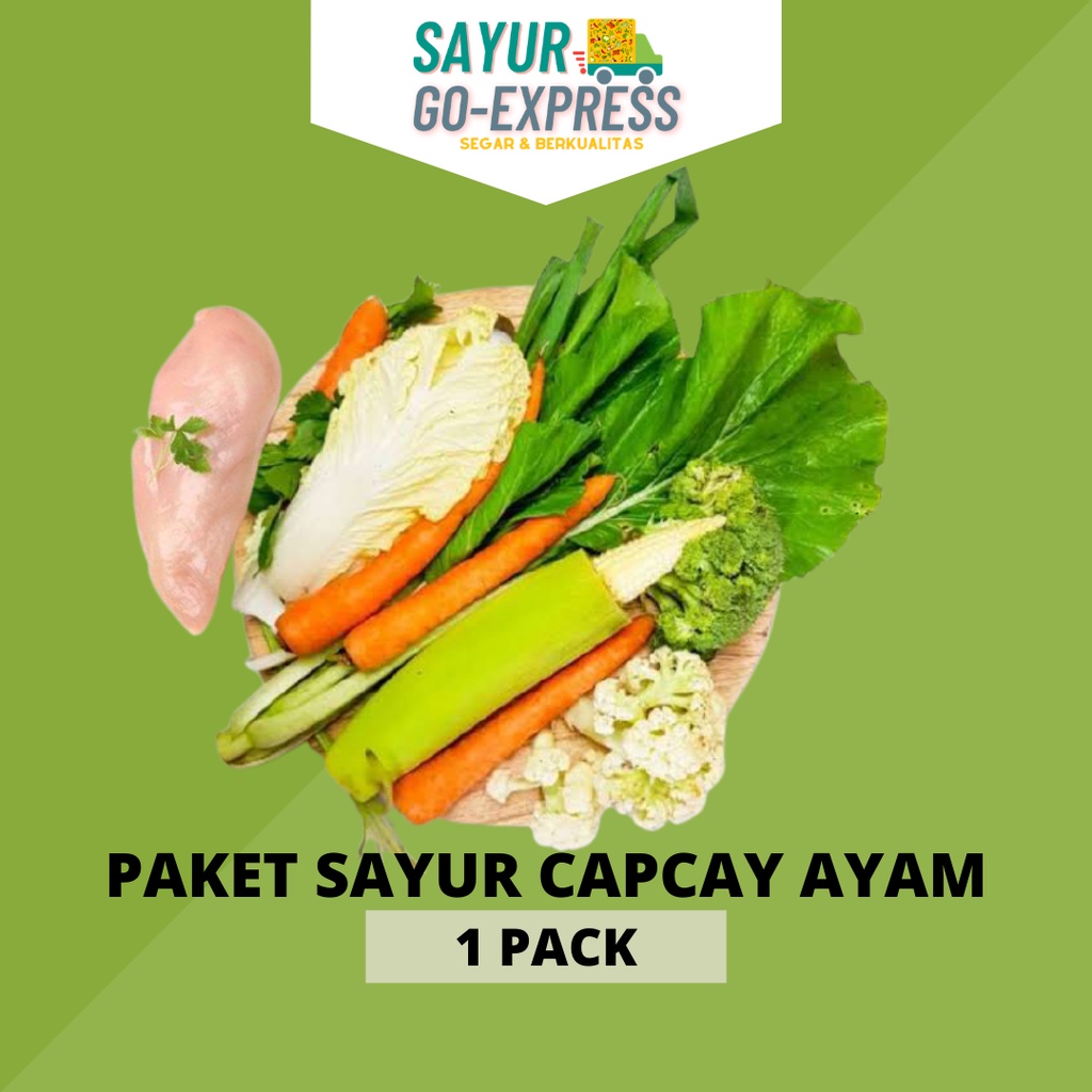 

paket sayur segar capcay ayam praktis