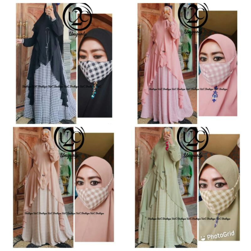 SET GAMIS SYARI ZAHWA BY U2C