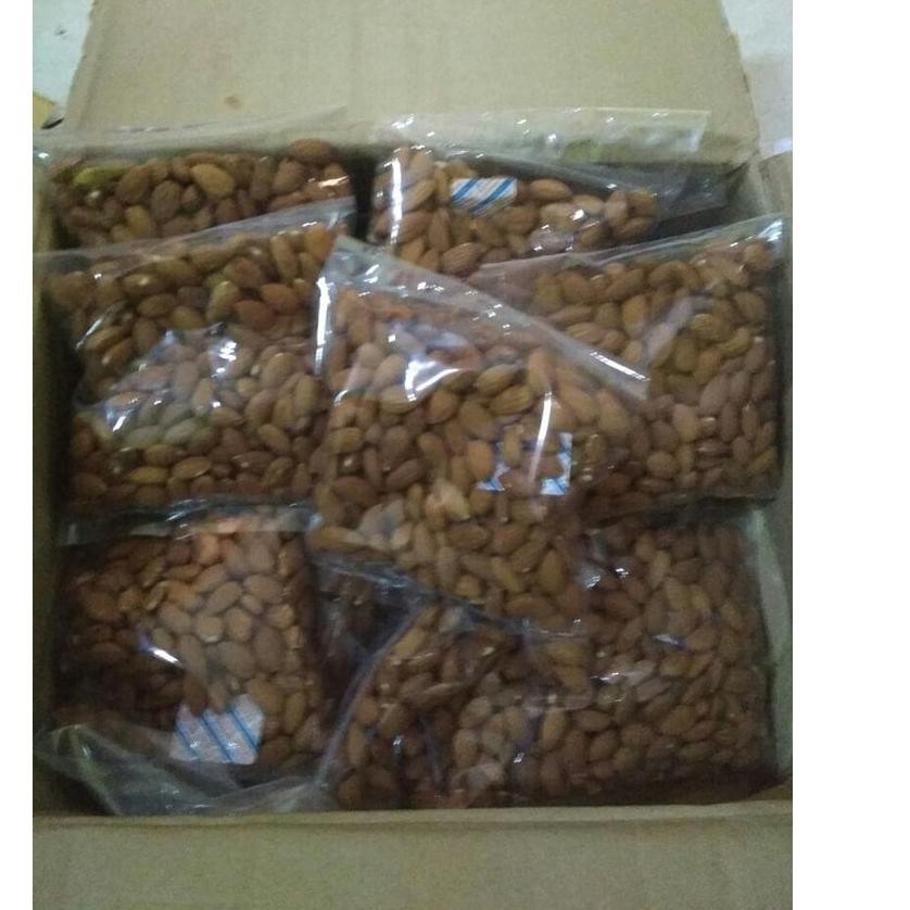 

♣ 250gr kacang almond matang oven panggang roasted original usa murah