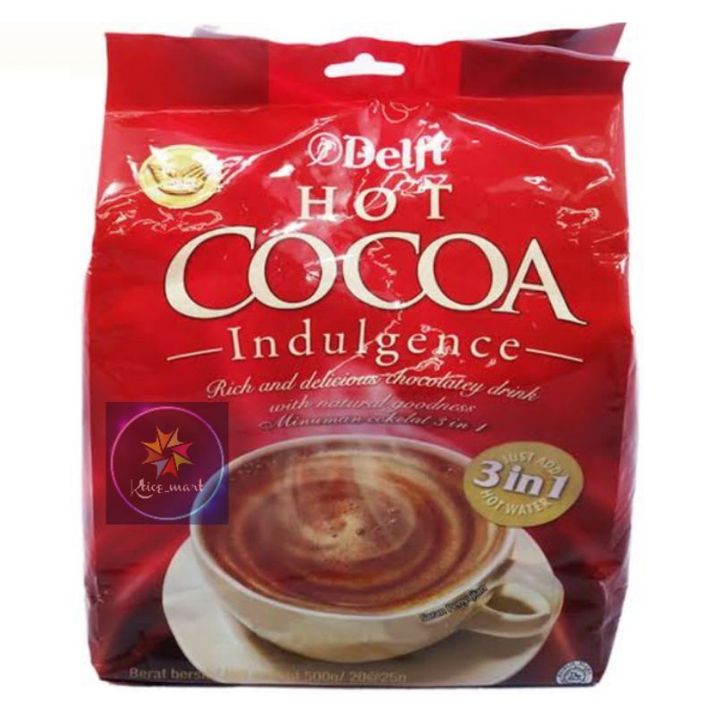 

Delfi Hot Cocoa 3in1 Indulgence Bag/chocolatey drink/Import