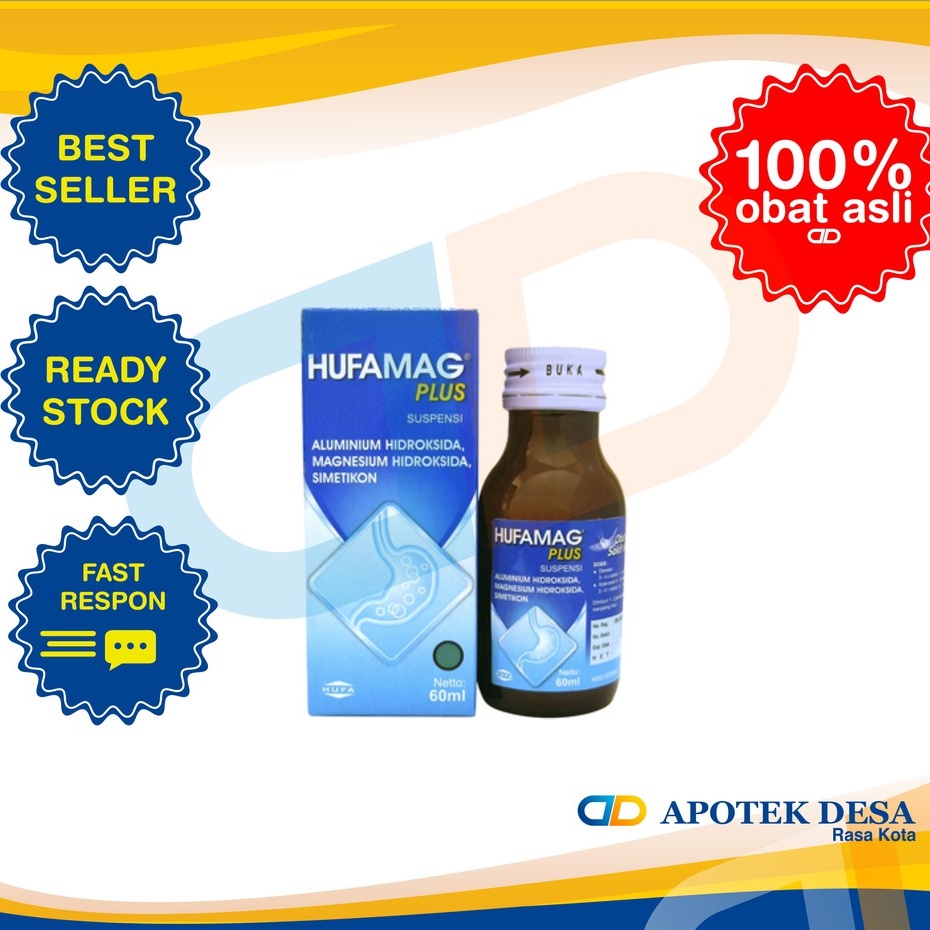 HUFAMAG PLUS SIRUP | OBAT ASAM LAMBUNG | OBAT LAMBUNG | OBAT MAG | OBAT MAG SIRUP