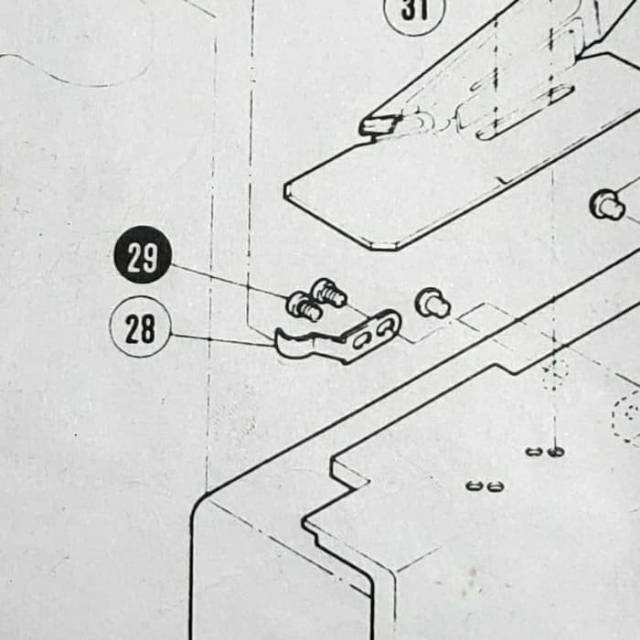 Penutup Pintu 250051 - Flat Spring Mesin Jahit Kam / Kamkut / Overdeck W500