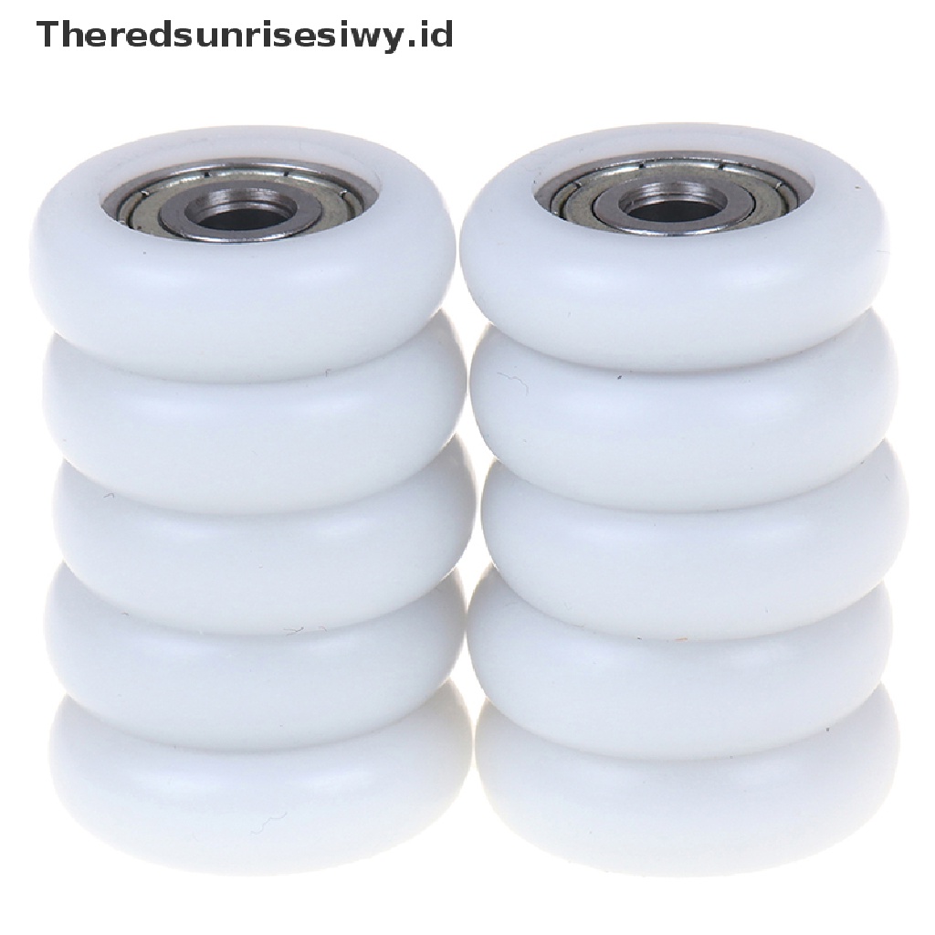 (Theredsunrisesiwy.Id) 2 / 5 / 10pcs Roda Roller Pintu Geser Pengganti Bahan Plastik